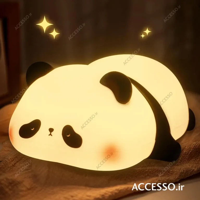 چراغ خواب سیلیکونی پاندا خوابیده
