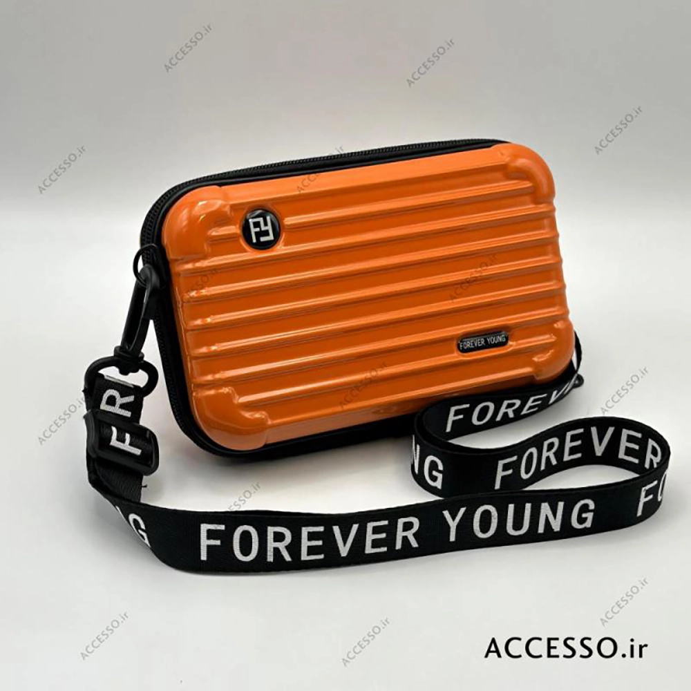 کیف چمدونی نارنجی